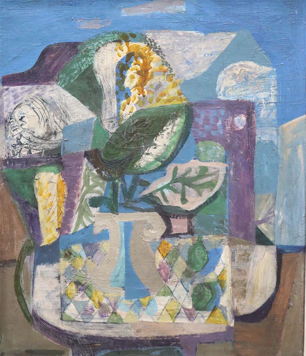 Wickham, oil on canvas, Untitled still life, signed, 60 x 50cm